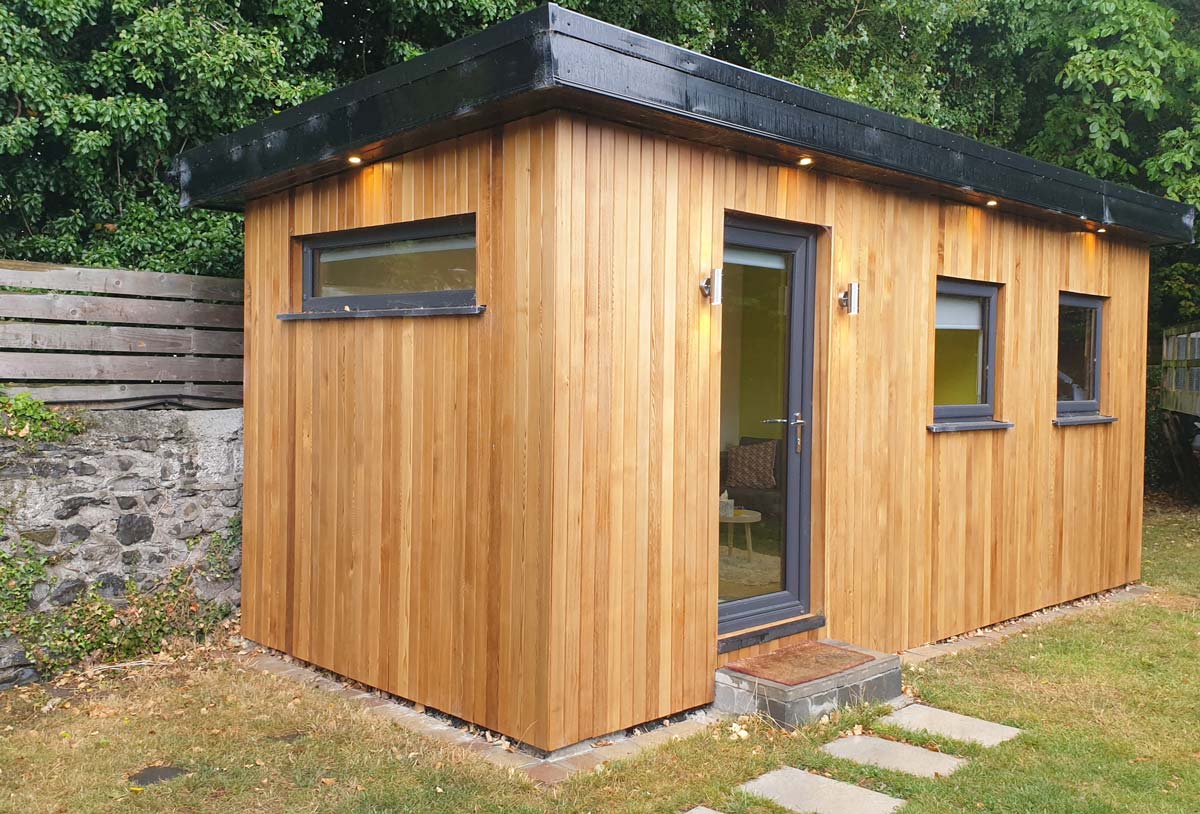 Outside of home office Newly built home office in Templeogue